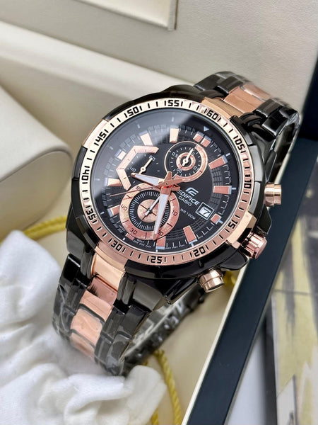 Casio edifice gold black hotsell