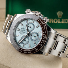 Rolex Cosmograph Daytona 40mm Platinum Ice-Blue Dial