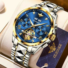 OUPINKE Watches For Men Automatic Skeleton Watch Mechanical Wrist Watches Business Luxury