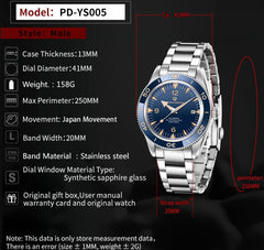 The Topic- 2022 New PAGANI Design 41mm Men's Automatic Mechanical Watch Classic Retro 200m Reloj Hombre