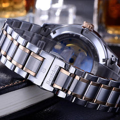 The Topic- MEN'S WATCH WATERPROOF Swiss Automatic Movement Watch Calendar Luminous Men's Steel Band