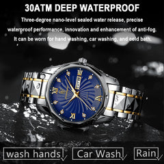 The Topic-MEN Fashion Luxury Men Watch Waterproof Luminous Date&Week Quartz Watches Business