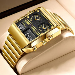 FOXBOX NEW 2024 Watches For Men Luxury Brand Sport Quartz Wristwatch Waterproof Fashion Digital Clock Men Watch Relogio Masculino